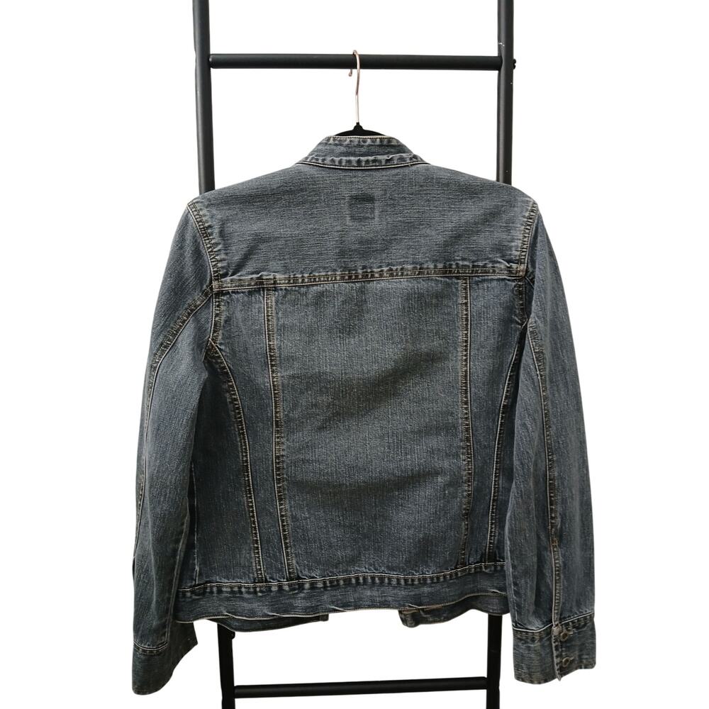 FC French Cuff Denim Jean Jacket w/ Pockets Buttoned Down M - Picture 8 of 9